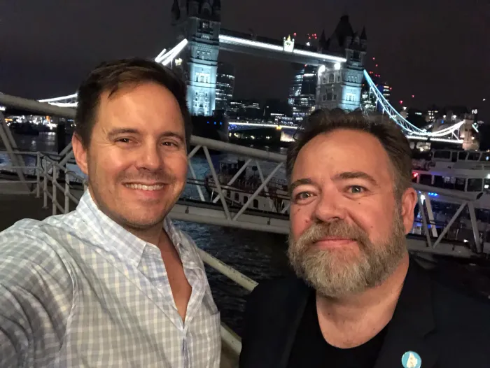 Mat with a friend near Tower Bridge