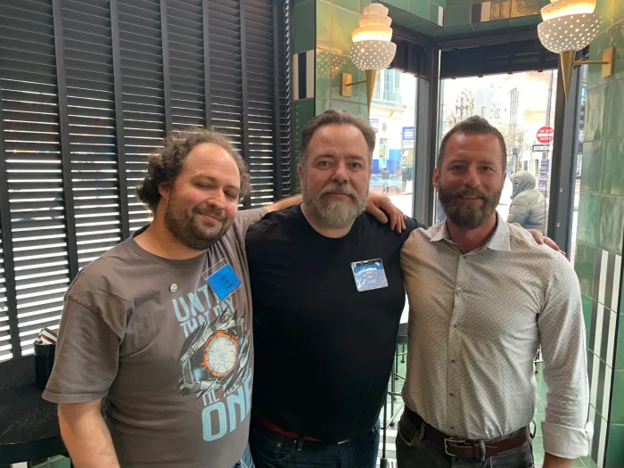 Mat with friends at a gathering