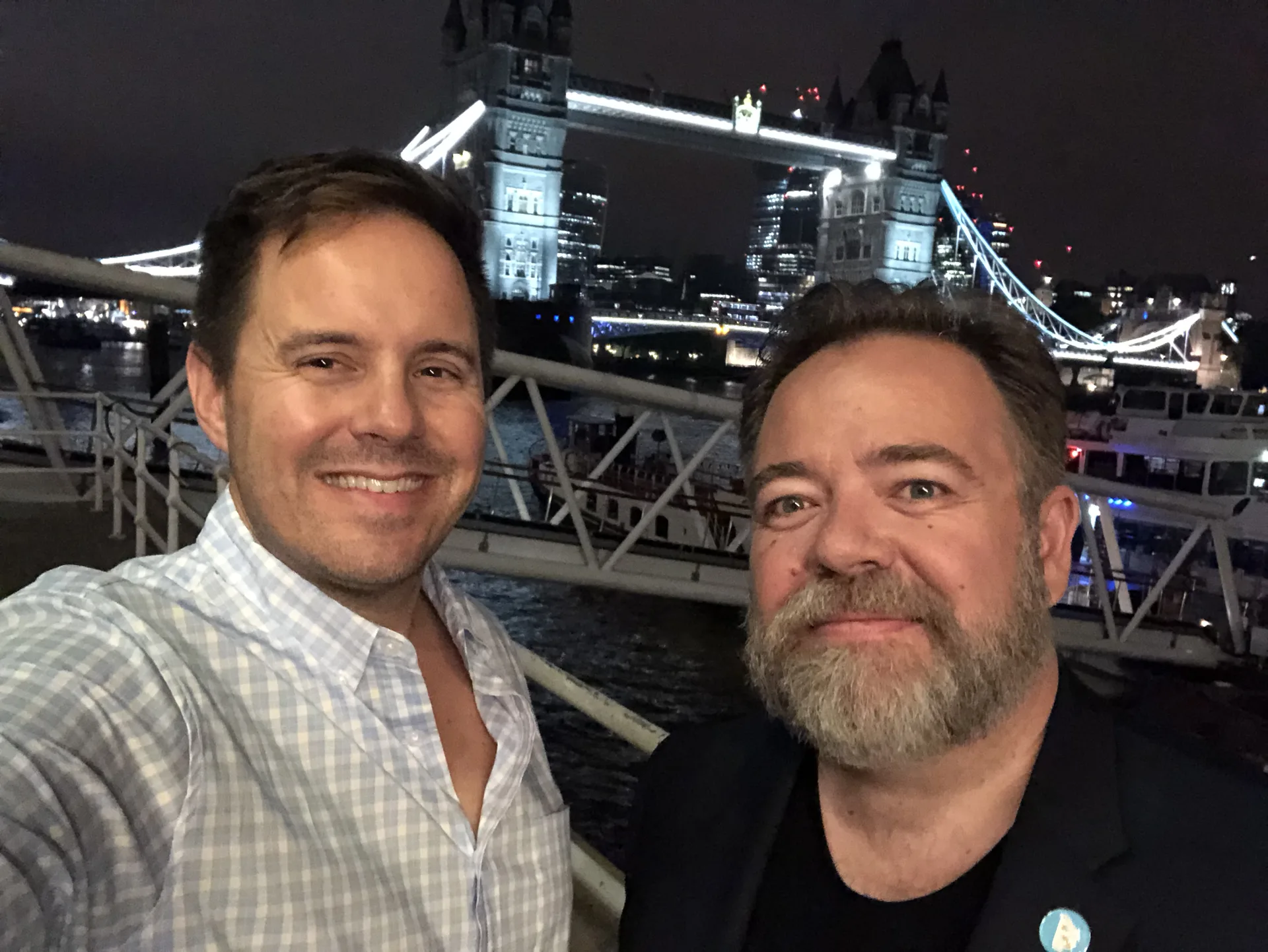 Mat with a friend near Tower Bridge